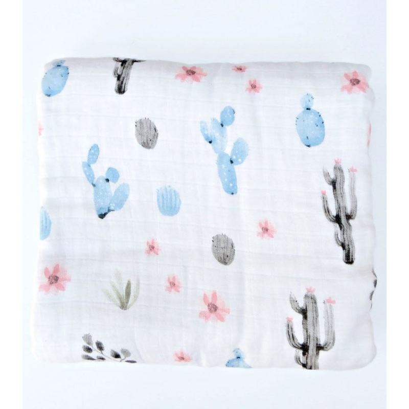 Loulou Lollipop Luxe Muslin Quilt – Cactus Floral