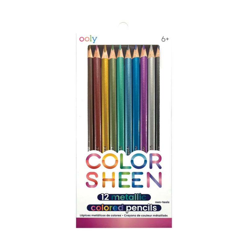 Ooly Color Sheen Metallic Colored Pencils – Set of 12