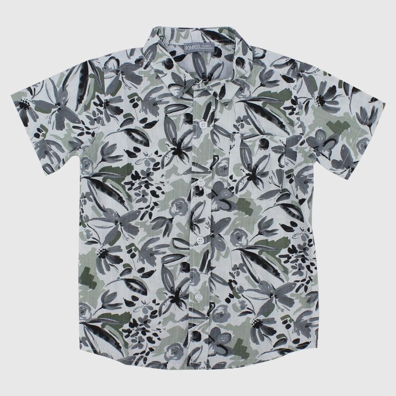 Floral Short-Sleeved Shirt