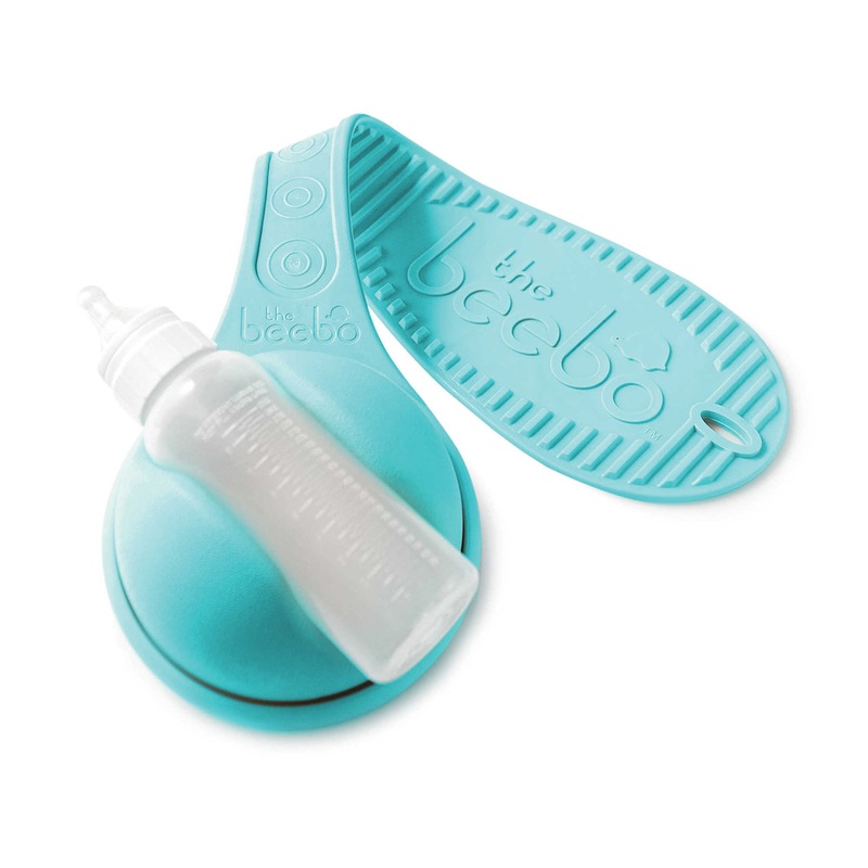 The Beebo Free-Hand Baby Bottle Holder – Teal
