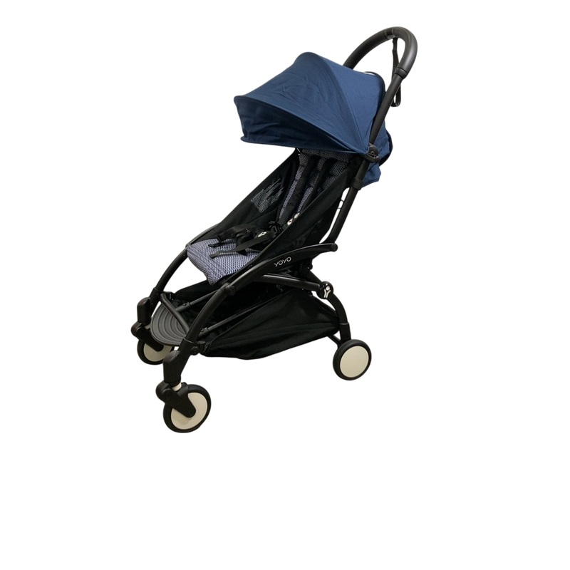 Babyzen YOYO2 Complete Stroller, 2018, Black and Blue AirFrance