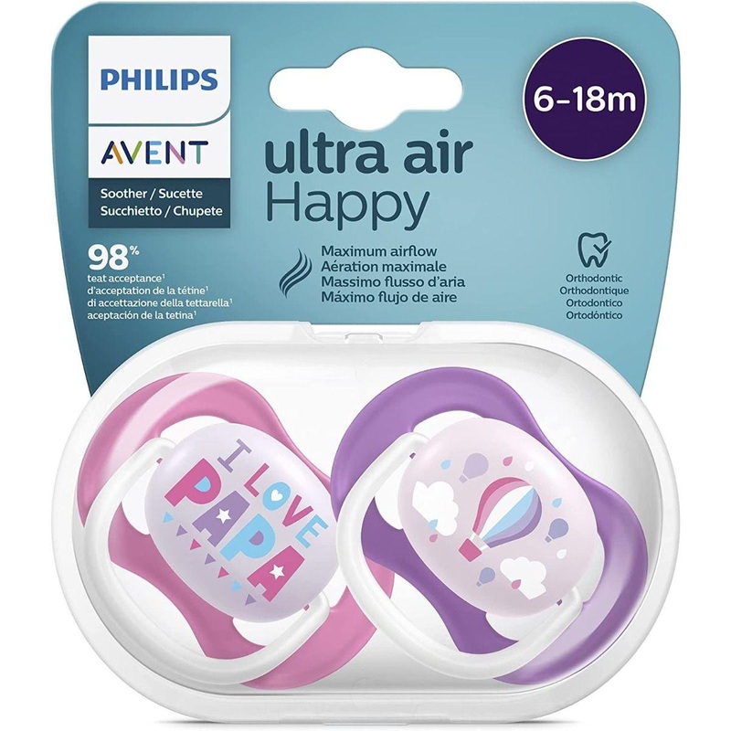 Philips Avent Ultra Air Pacifier (6-18m) – 2 Pcs