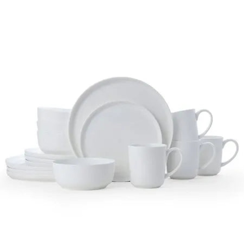 Samantha Bone China 16-pc. Dinnerware Set, White (See Description)