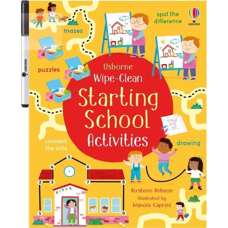 Wipe-Clean Starting School Activities : Usborne