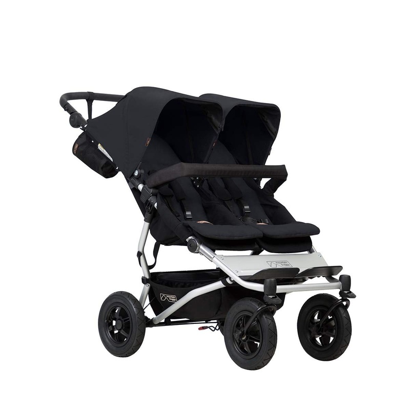 Mountain Buggy Duet Double Stroller, 2024, Black