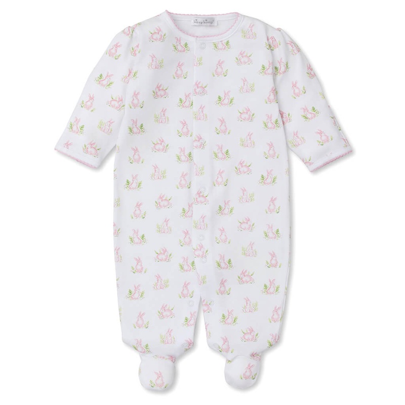 Footie Cottontail Hollows Pink Print