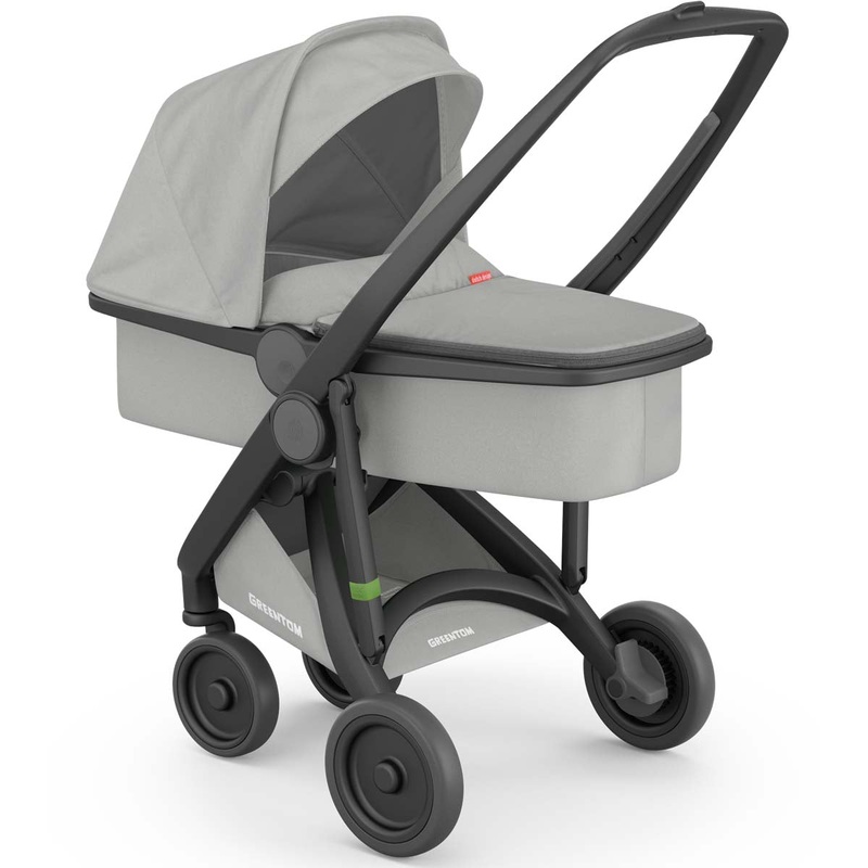 Greentom Carrycot Stroller – Black/Grey