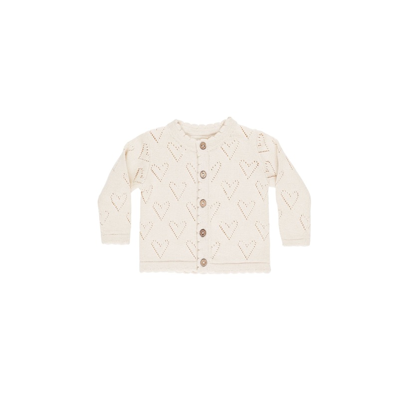 Quincy Mae Knit Cardigan – Ivory