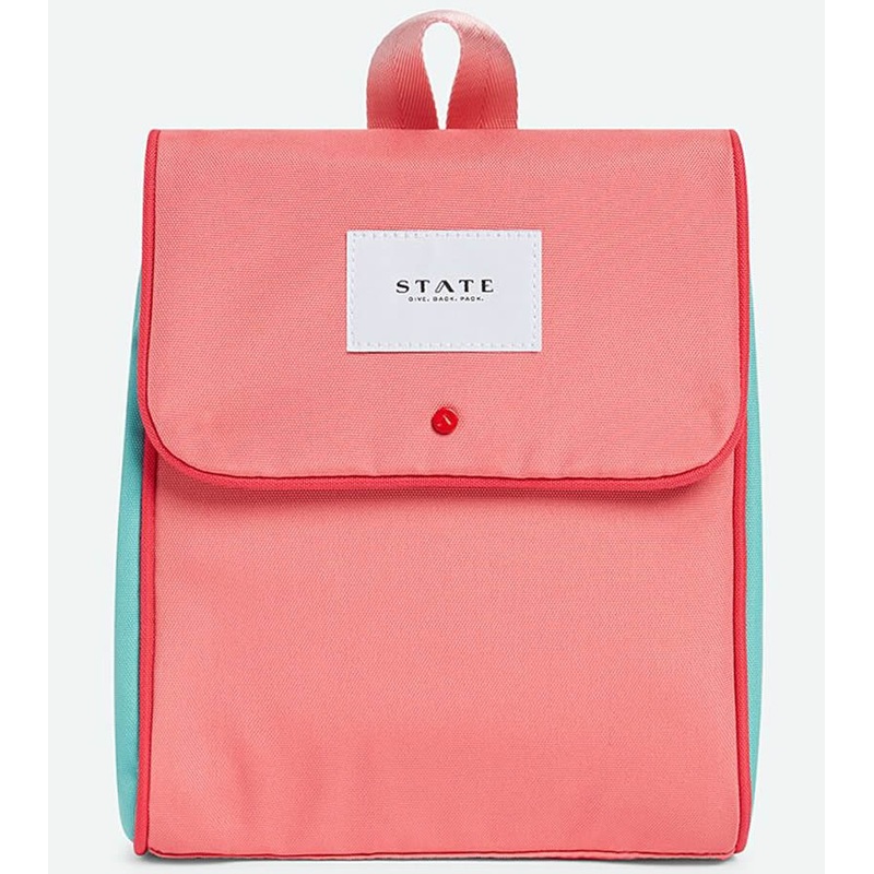 State Bags Richmond Lunch Sack – Pink/Mint