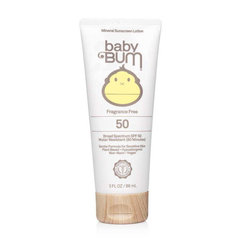 Sun Bum Baby Bum SPF 50 Mineral Sunscreen Lotion Fragrance Free – 3oz