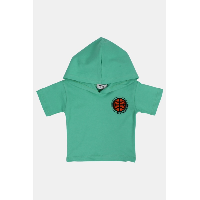 Unisex Baby Mint “STOP MAKING SENSE” Hooded T-Shirt