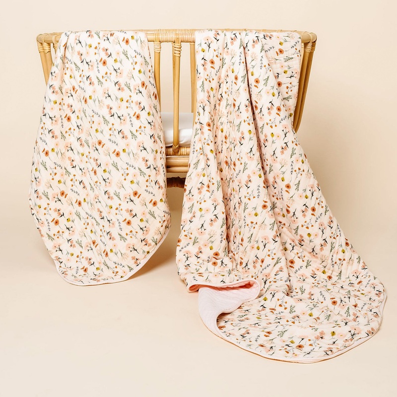 Cloud Muslin Quilt – Rachel/Blush