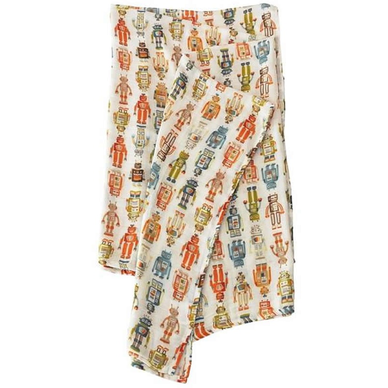 Loulou Lollipop Luxe Muslin Swaddle – Vintage Robot