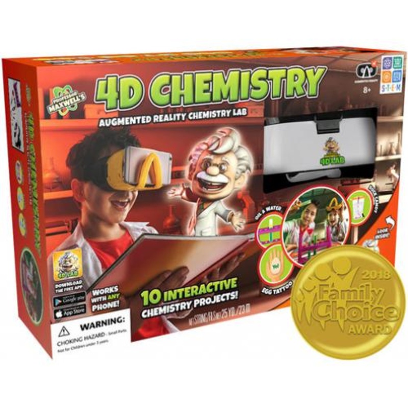 Professor Maxwell’s 4D Augmented Reality Science Kit – Chemistry