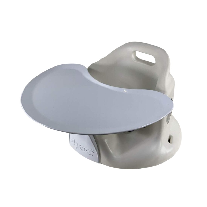 Upseat Baby Floor & Booster Seat with Tray, Coconut (White)