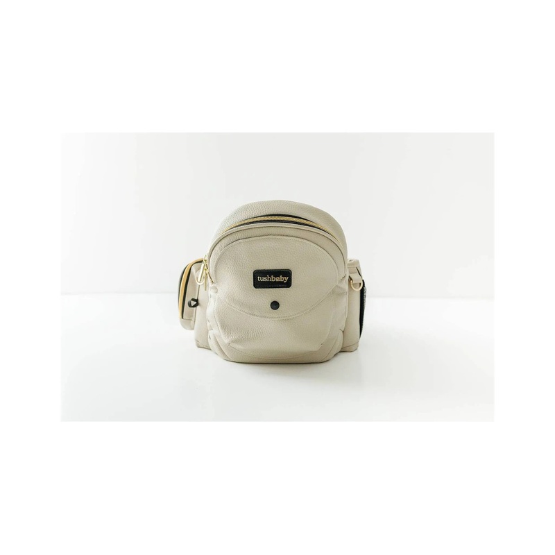 Vegan Leather Hip Seat Baby Carrier – Cream