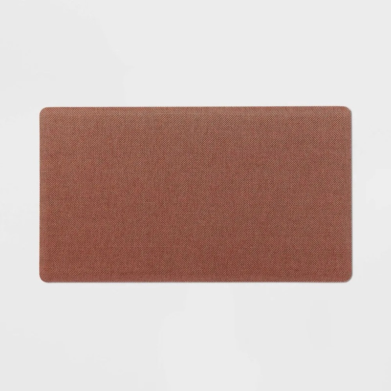 20″ X 36″ Herringbone Rust Comfort Kitchen Mat – Threshold