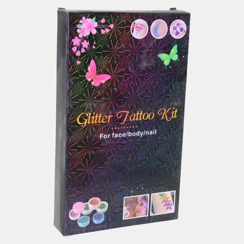 Glitter Tattoo Kit – For Face/Body/Nails