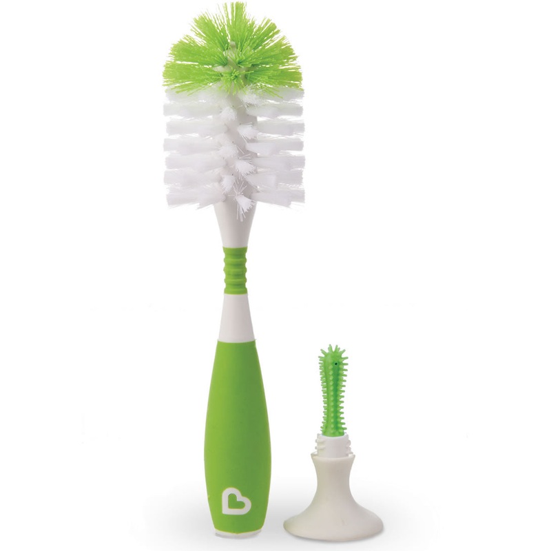 Munchkin Bristle Bottle Brush – Green