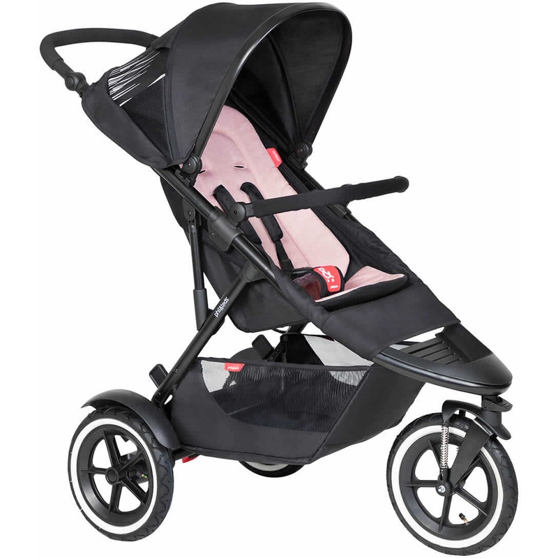 Phil & Teds Sport Stroller & Liner – Black/Blush