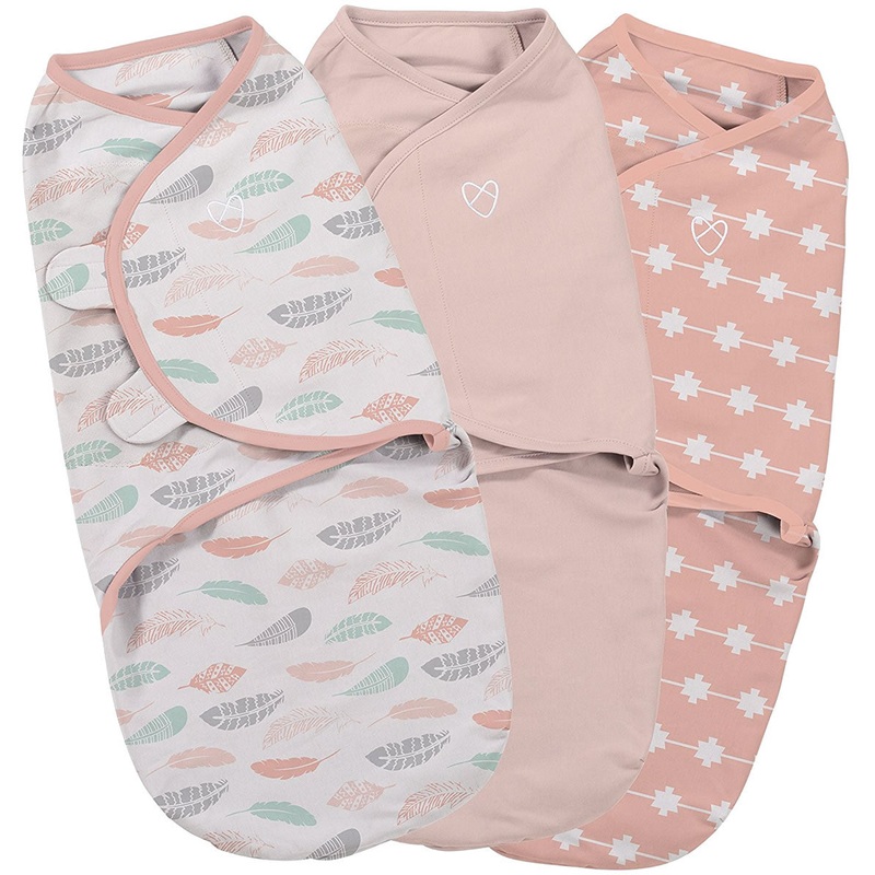 Summer Infant SwaddleMe Original Swaddle, 3-Pack, Small – Coral Days