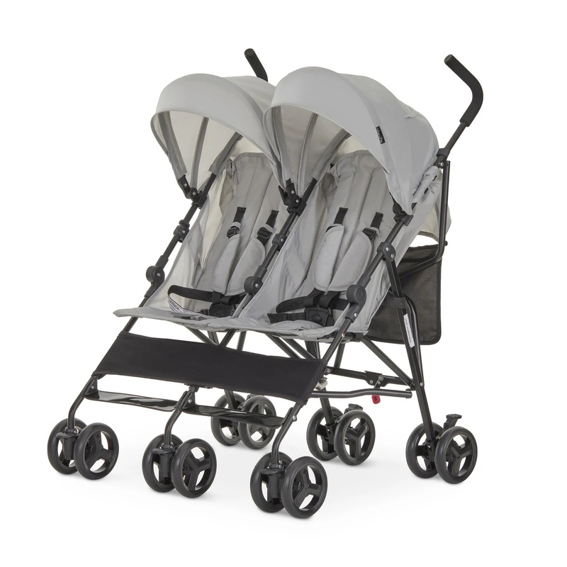 Twin Venture Umbrella Stroller – Light Gray