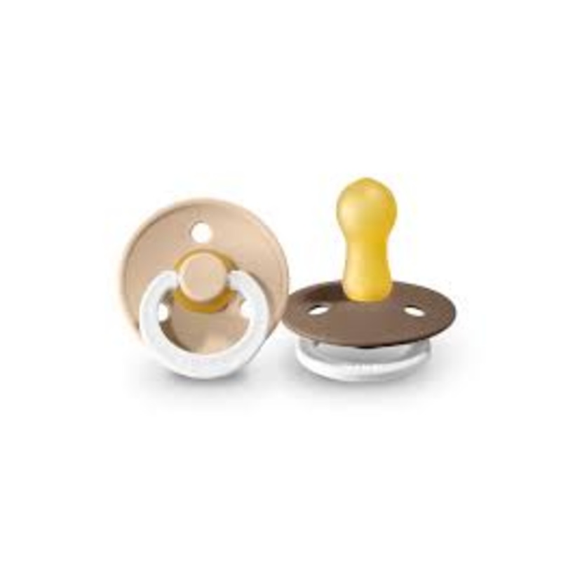 BIBS Pacifier 2 Pack – Vanilla Glow + Dark Oak Glow