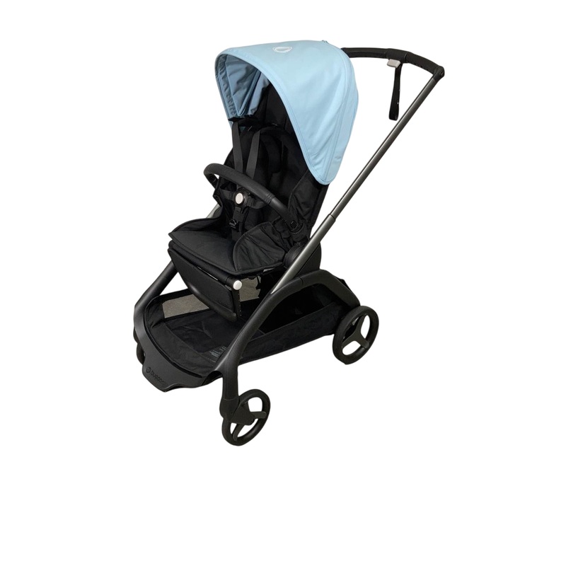 Bugaboo Dragonfly Stroller, 2023, Graphite, Midnight Black, Skyline Blue