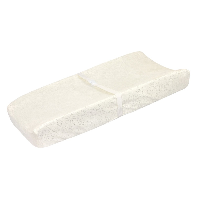 Just Born Sparkle Changing Pad Cover – Ivory
