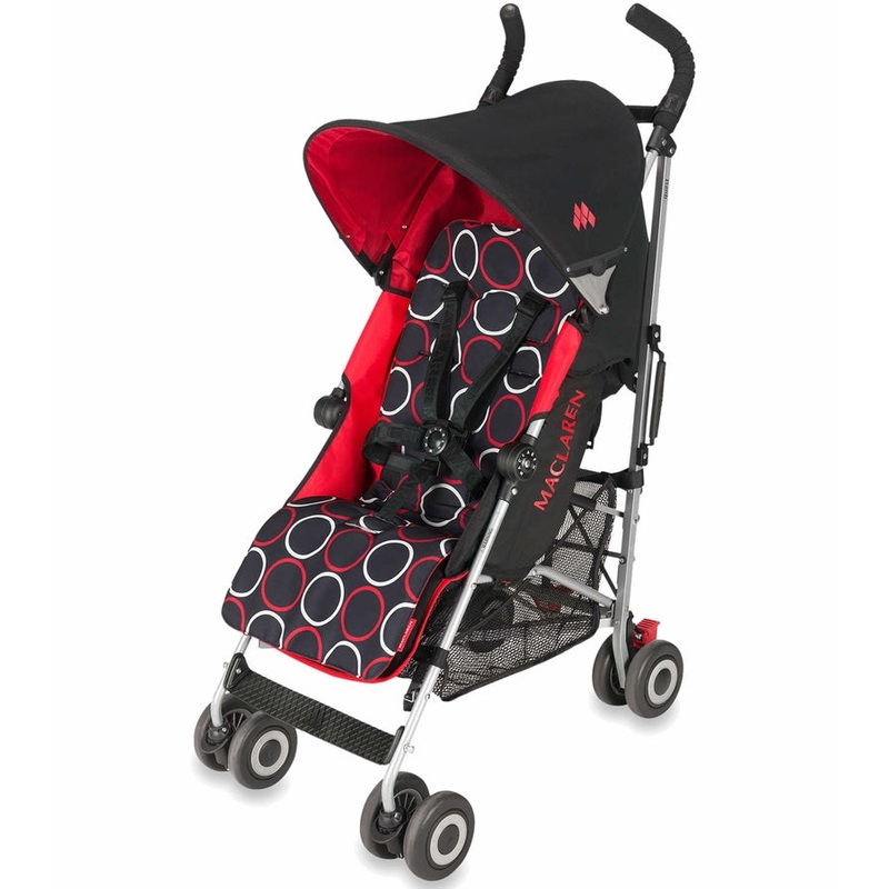 Maclaren Open Box Quest Sport Stroller – Scarlet / Black