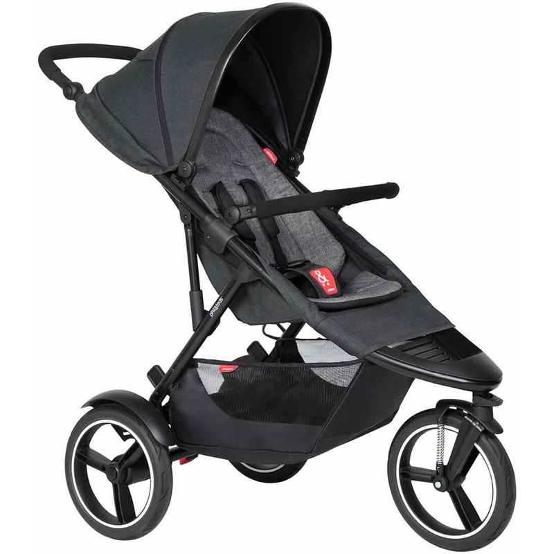 Phil & Teds Dash Stroller & Liner – Black/Charcoal