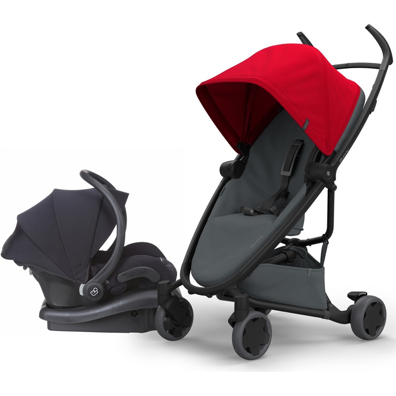 Quinny Zapp Flex + Maxi-Cosi Mico 30 Travel System – Red/Graphite