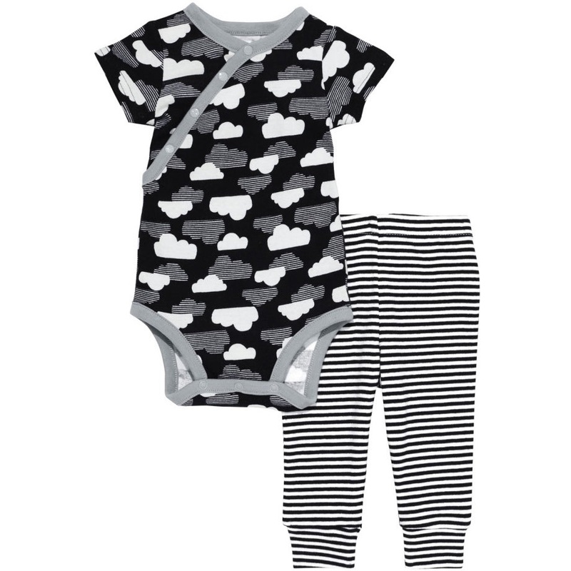 Skip Hop Star-Struck Short Sleeve Bodysuit & Pant Set – Cloud (9 Months)