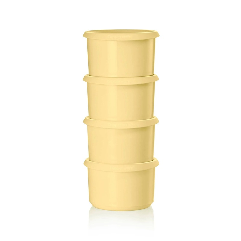 8pc (set of 4) Serve and Store Food Storage Canister Set Yellow