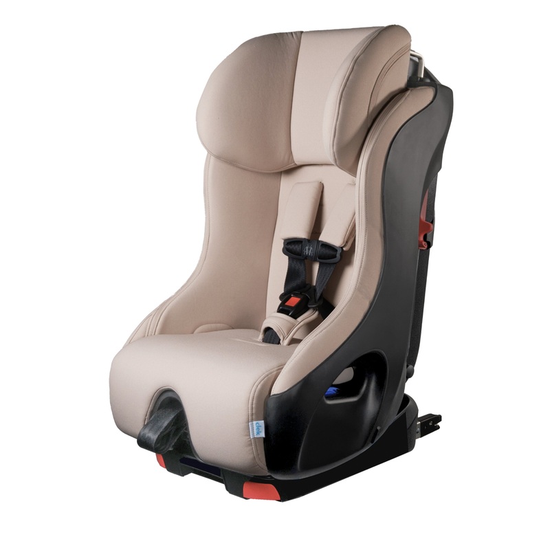 Clek – Foonf Convertible Car Seat – Latte Ziip (Flame Retardant Free)