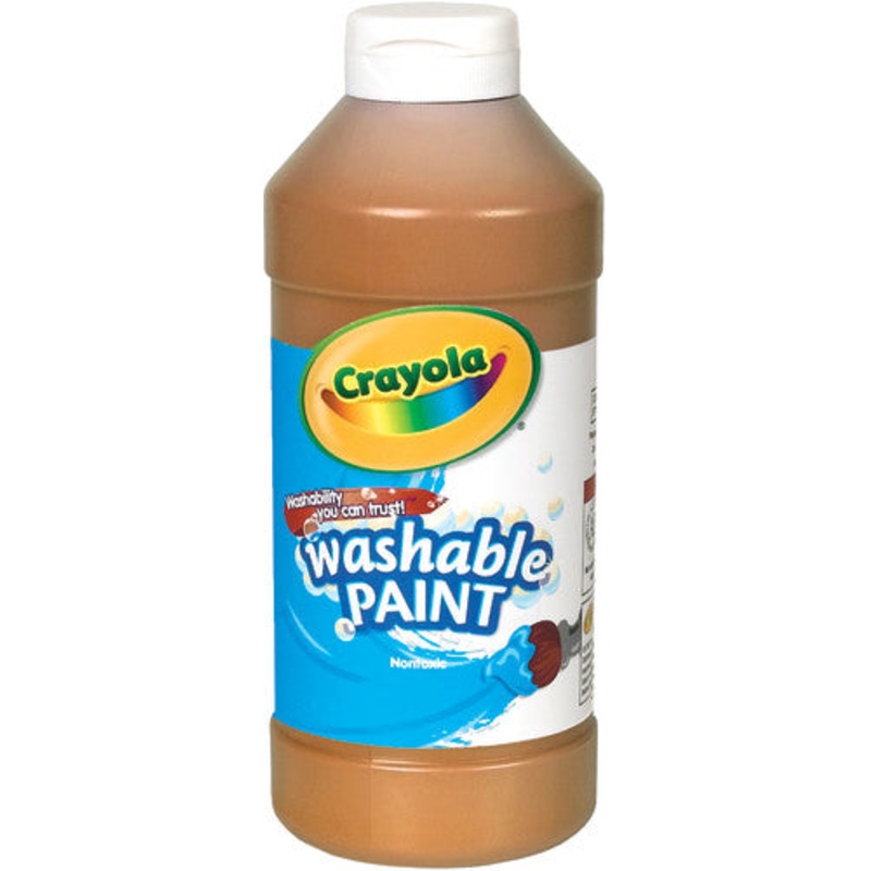 Crayola Washable Paint, 16 oz., Brown