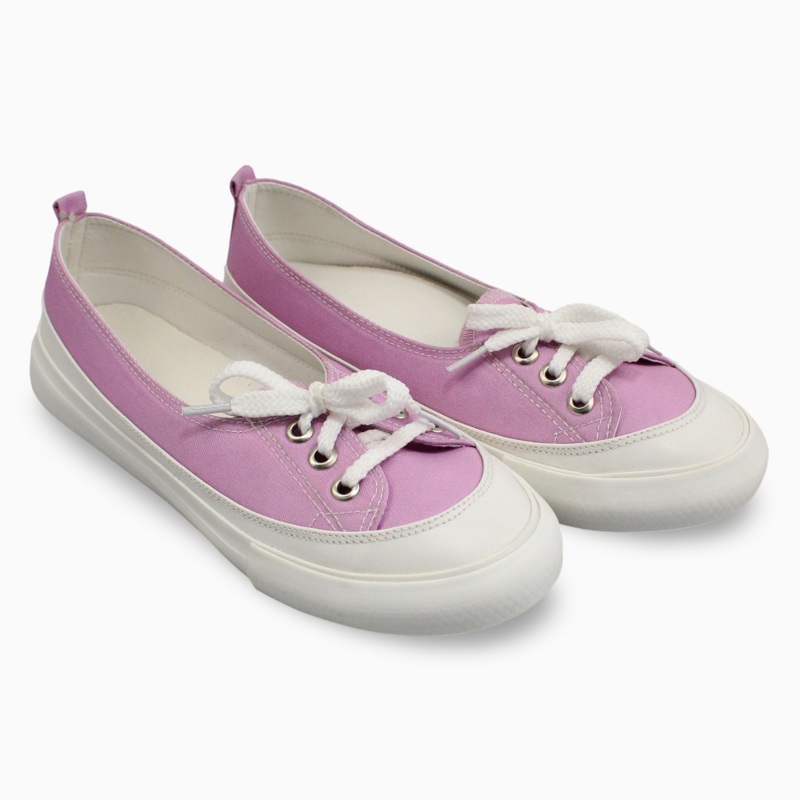 Girls 3-Hole Canvas Shoes  Purple