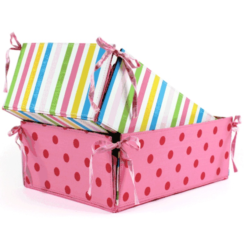 Little Miss Matched Monkey Tie-Side Storage Basket