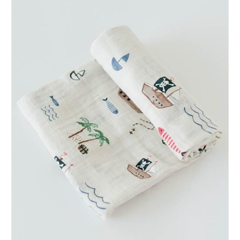 Little Unicorn Cotton Muslin Swaddle – Treasure Map