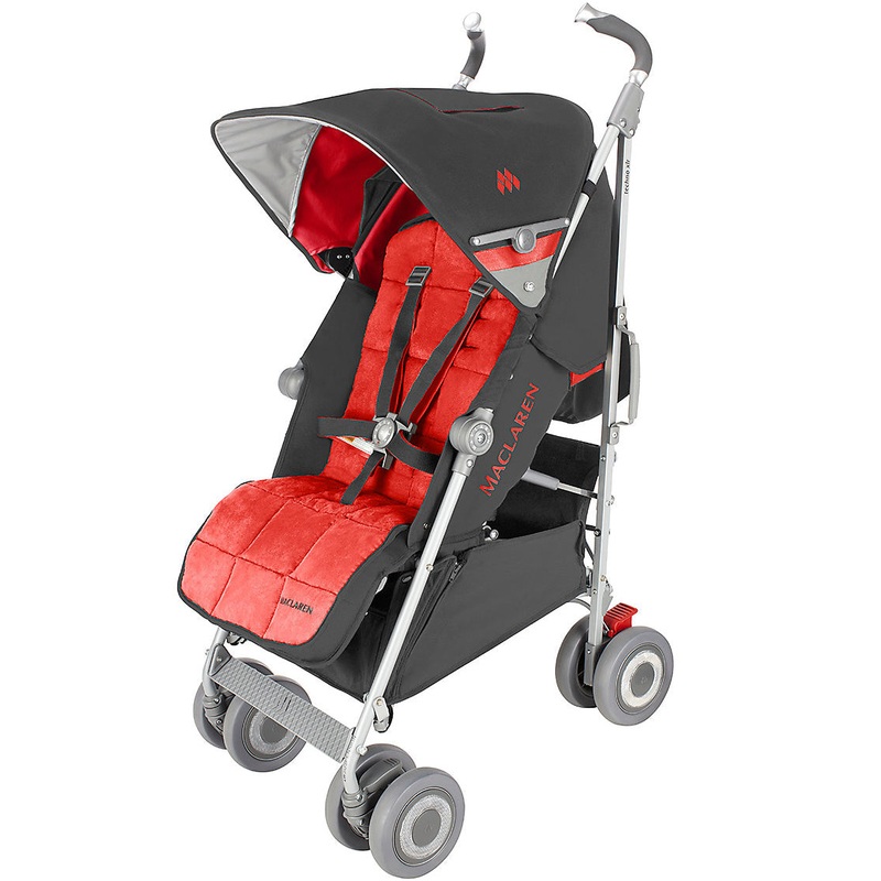 Maclaren Techno XLR Stroller – Charcoal/Scarlet