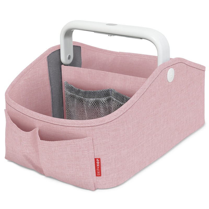 Skip Hop Nursery Style Light-Up Diaper Caddy – Pink