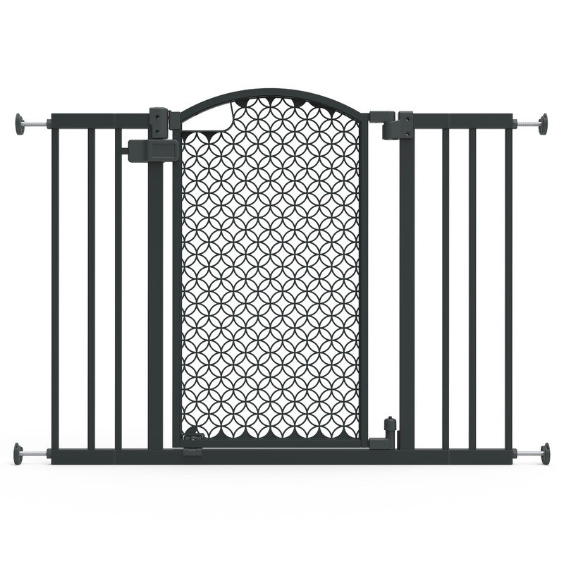 The Doorway 42W Series Pet and Baby Gate, Openings 28″-42″ Wide, 30″ Tall, Grey
