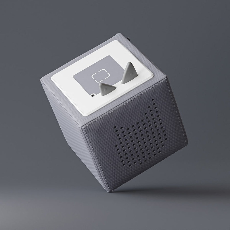 Tonies Toniebox Playtime Puppy Starter Set + Headphone Bundle – Purple with Audio Character (3y+)