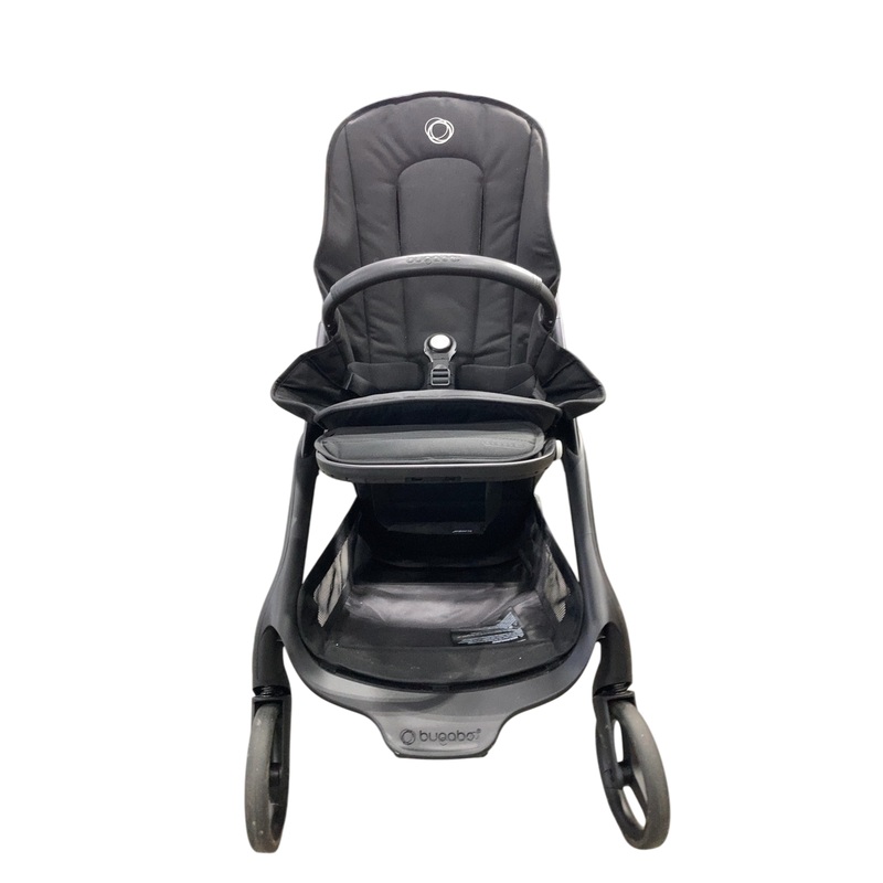 Bugaboo Dragonfly Stroller, 2023, Black, Midnight Black, No Canopy
