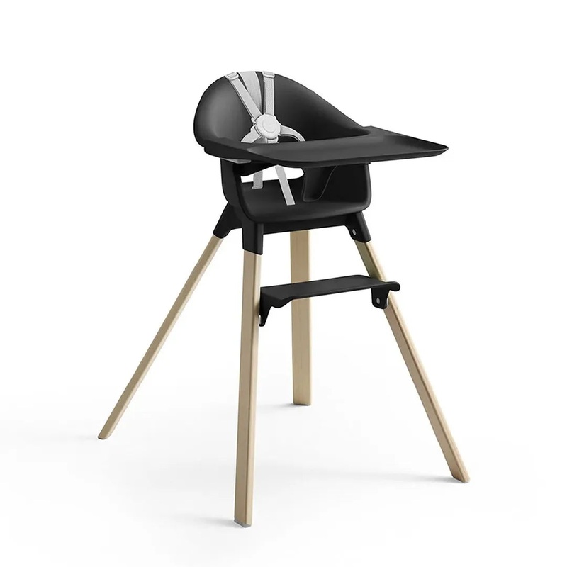 Clikk High Chair – Black Natural (See Description)