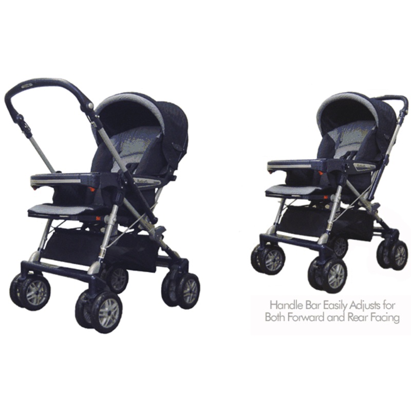 Peg Perego – 2003 Venezia in Monterrey (Navy Quilted) Fabric