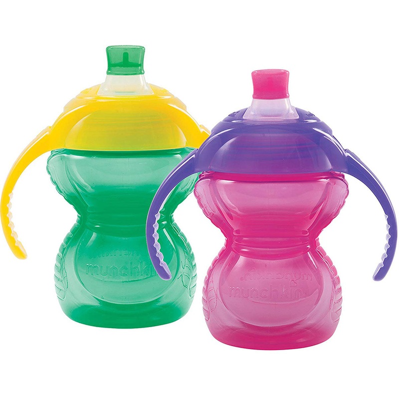 Munchkin Click Lock 7oz Bite Proof Trainer Cup, 2pk (Colors Vary)