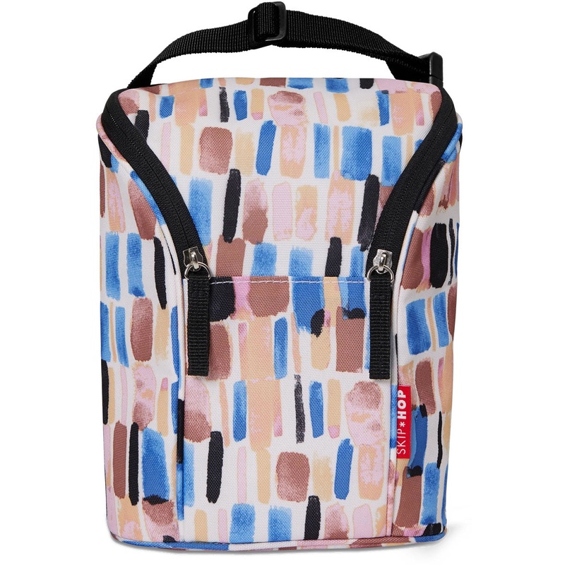 Skip Hop Grab & Go Double Bottle Bag – Brush Stroke