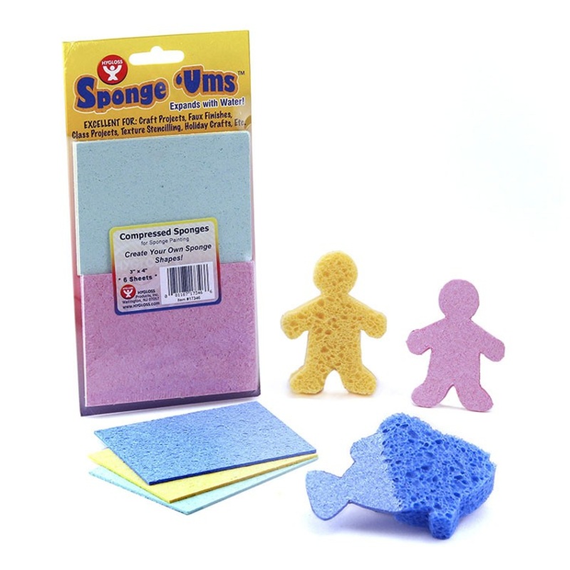 Sponge ‘Ums Compressed Sponges (3″ x 4″ Sheets)