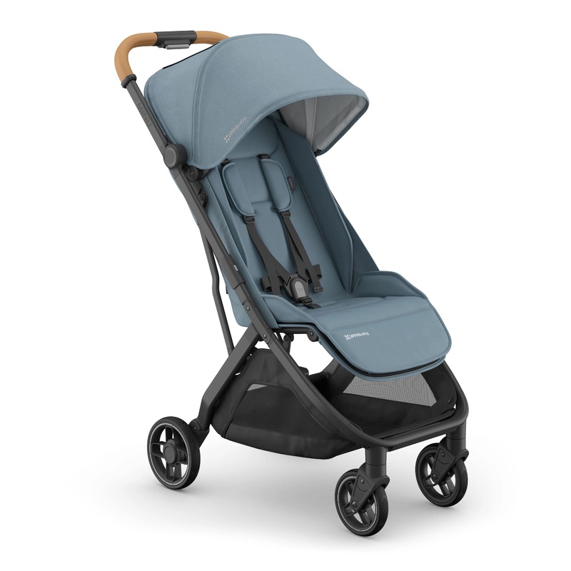 UPPAbaby Minu V3 Stroller – Dillan (Stone Blue/Carbon Frame/Sand Leather) *Ships Mid-April*